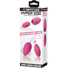 Pretty Love Hyper Egg Δονητής Egg για Ζευγάρια με Τηλεχειριστήριο 7.4cm Ροζ