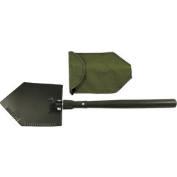 MFH Folding Spade Wooden Handle 2 Part OD