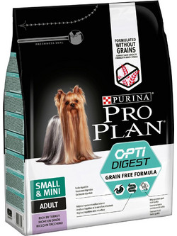 Purina Pro Plan Small & Mini Adult Grain Free Sensitive Digestion με Γαλοπούλα 2.5kg