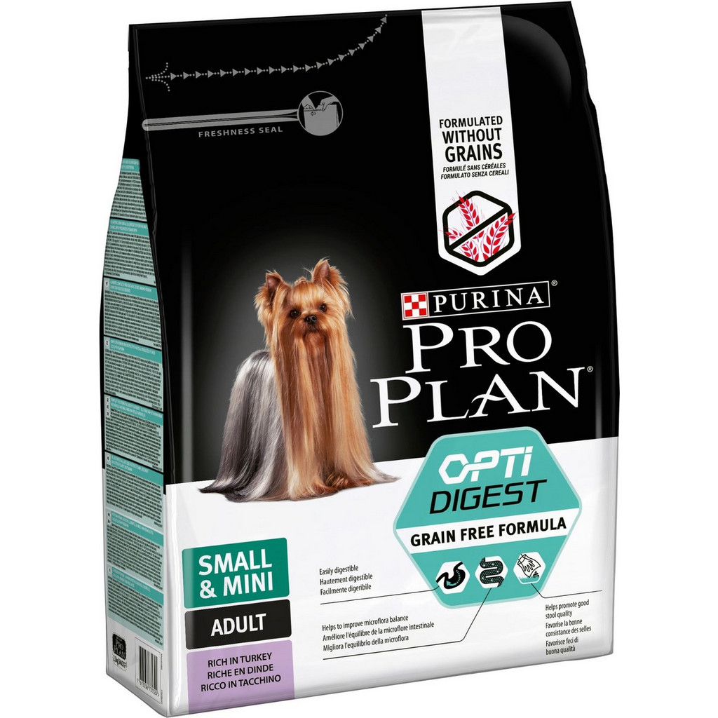 Image showcasing Purina Pro Plan Small & Mini Adult Grain Free Sensitive Digestion with ...