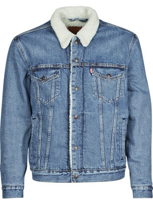 Levi's Type 3 Sherpa Ανδρικό Μπουφάν Χειμωνιάτικο Τζιν Μπλε 16365-0128