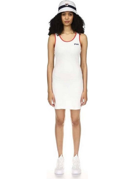 Fila Mattea Mini Καλοκαιρινό Αθλητικό Φόρεμα Λευκό LW119255-100