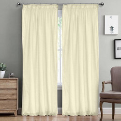 Lino Home Κουρτίνα με Τρέσα 145x295 Line 102 Beige