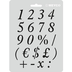 Meyco Στένσιλ Αριθμοί A5 66006