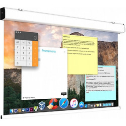 Screenint COMPACT-160BB Ηλεκτρική Οθόνη Προβολής Projector Τοίχου / Οροφής 4:3 120x160cm / 79"