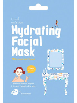 Vican Cettua Clean & Simple Hydrating Sheet Μάσκα Προσώπου για Ενυδάτωση 1τμχ
