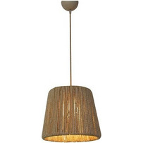 Home Lighting Hat Cords Κρεμαστό Φωτιστικό Οροφής με Σχοινί Μονόφωτο E27 Μπεζ 77-3227