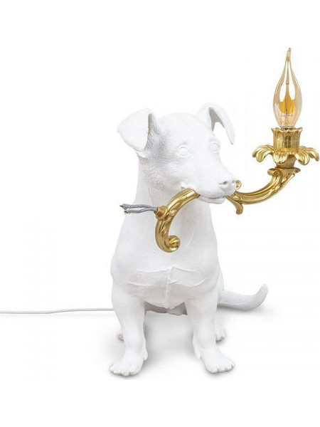 Επιτραπέζιο Φωτιστικό Rio 42x25 h.34 White-Gold Seletti
