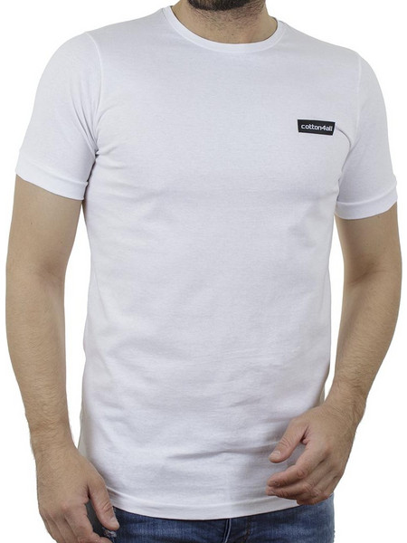 Κοντομάνικη Μπλούζα T-Shirt Cotton4all 21-226 SS21 Λευκό