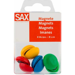 SAX ΜΑΓΝΗΤΕΣ ΧΡΩΜΑΤΙΣΤΟΙ 20mm 8 ΤΕΜΑΧΙΩΝ