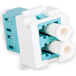 Nexans Lanmark-Of Duplex Lc Snap-In Adaptor Multimode Aqua