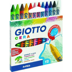 Giotto Cera Super Washable Κηρομπογιές Σετ 12τμχ