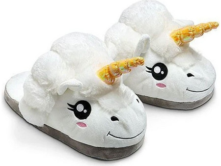 Παντόφλες HM0236 28,5x18cm Unicorn White Fisura One Size