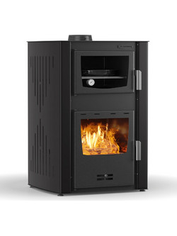 Thermiki Hydro ATS 90-25 Grey Ατσάλινη Ξυλόσομπα Καλοριφέρ 25kW