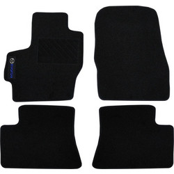 Πατάκια δαπέδου μοκέτας Tuft μαύρη για Mazda 3 (BL) με velcro 4τμχ