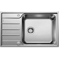 Blanco Lemis XL 6 S-IF Compact Ένθετος Νεροχύτης Inox Αντιστρεφόμενος Σατινέ 78x50cm