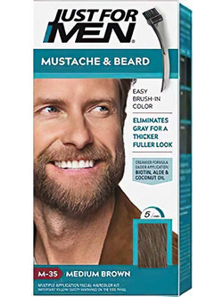 Just For Men M-35 Μεσαίο Καστανό Βαφή για Γένια 28gr