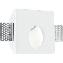 Φωτιστικό Σποτ Χωνευτό Επίτοιχο Intec Ariel-RS1 8031434131215 Γύψινο