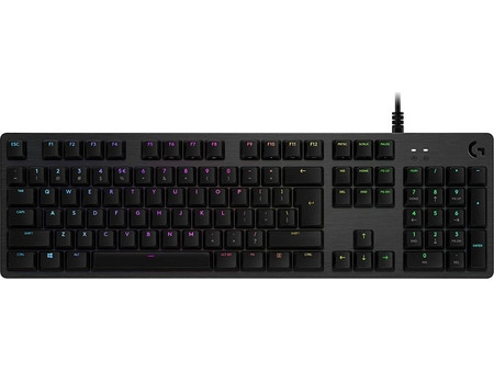 Logitech G512 Carbon Μηχανικό Gaming Πληκτρολόγιο με Romer-G Linear Διακόπτες RGB Black