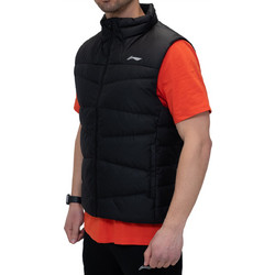 Li-Ning Active Training Down Αμάνικο Ανδρικό Μπουφάν Χειμωνιάτικο Μαύρο AMRN043-1