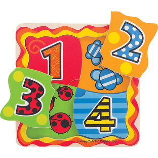 Παιδικό Puzzle Bigjigs Οι Πρώτοι μου Αριθμοί 4 Κομμάτια