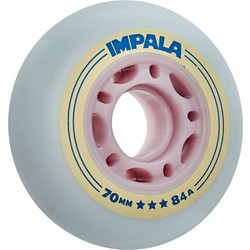 IMPALA INLINE WHEELS 4PK SKY BLUE/YELLOW 70mm