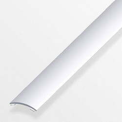 Προφίλ τόξοειδή ένωσης δαπέδου αλουμινίου 30x5mm 2m ασημί