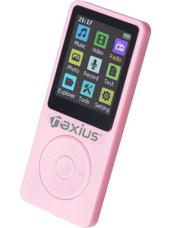 Naxius MP-10 MP4 Player 64GB με Οθόνη 1.8" με Ραδιόφωνο Ροζ