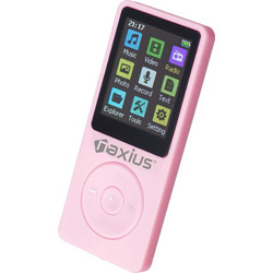 Naxius MP-10 MP4 Player 64GB με Οθόνη 1.8" με Ραδιόφωνο Ροζ