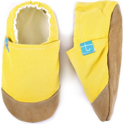 TiTot Baby Run Lemon Βρεφικά Παντοφλάκια Αγκαλιάς Κίτρινα