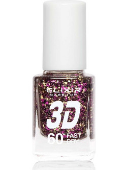 Elixir Fast Dry 3D 269 Glitter Βερνίκι Νυχιών Μακράς Διαρκείας Quick Dry 13ml