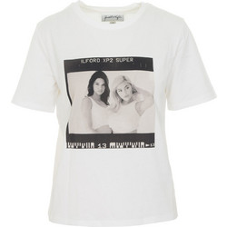 KENDALL + KYLIE W 344213 PHOTO SQUARE T-SHIRT - KKW.1S1.042.013-WHT WHITE