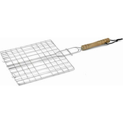 BBQ Collection Διπλή Σχάρα Ψησίματος Χρωμίου 20x20cm 95195