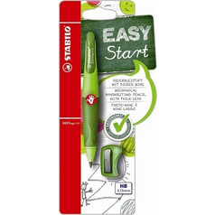 Μηχανικό Μολύβι Stabilo Για Δεξιόχειρες EasyErgo 3,15mm + Ξύστρα Lime/Deep Green B-46879
