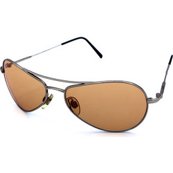 Vogue VO3319S 323/58 Γυναικεία Γυαλιά Ηλίου Aviator Μεταλλικά Ασημί με Καφέ Φακό