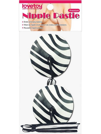 LOVETOY PACK NIPPLE COVERS REUSABLE ZEBRA