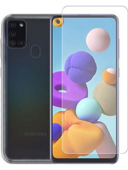 Redshield TPU Transparent Θήκη & Tempered Glass Προστατευτικό Οθόνης για Samsung Galaxy A21s