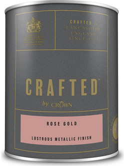Crown Crafted by Crown Μεταλλικό Χρώμα Rose Gold Ματ 1.25lt