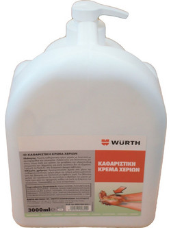 ΚΡΕΜΑ ΚΑΘΑΡΙΣΜΟΥ ΧΕΡΙΩΝ 3L WURTH