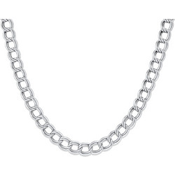 Floral Chain Silver 7MM Αλυσίδα λαιμού από ανοξείδωτο ατσάλι 316L