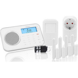 Olympia ProHome 8762 Ασύρματο Σύστημα Συναγερμού με 1 Ανιχνευτή Κίνησης, 4 Αισθητήρες Πόρτας, 1 Σειρήνα, 1 Τηλεχειριστήριο, Κέντρο, Πληκτρολόγιο (Wi-Fi / GSM)
