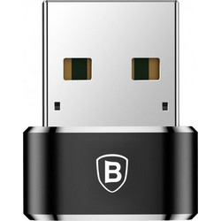 Μετατροπέας Baseus USB-C to USB-A adapter 3A, CAAOTG-01, Black