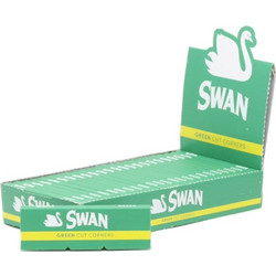 Χαρτάκια SWAN GREEN 50 ΚΟΜΜΕΝΕΣ ΓΩΝΙΕΣ (κουτι των 25)