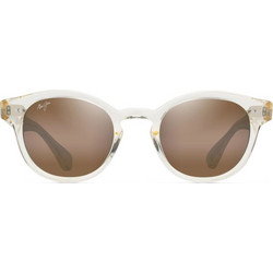 Maui Jim H841-21D Γυναικεία Γυαλιά Ηλίου Στρογγυλά Κοκάλινα Διαφανή με Καφέ Καθρέπτη Φακό