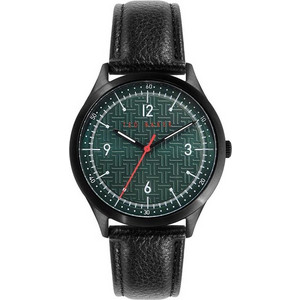 Ted Baker Ανδρικό Ρολόι με Μαύρο Δερμάτινο Λουράκι BKPMHS115
