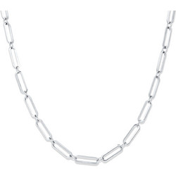 Raquel Chain Silver 4MM Αλυσίδα Λαιμού Από Ανοξείδωτο Ατσάλι 316L