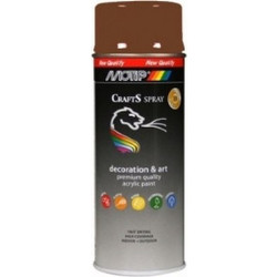 Motip Crafts Spray Σπρέι Βαφής RAL8011 Nut Brown Gloss 400ml