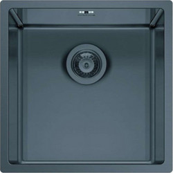 Pyramis Astris Colora Gun Metal Υποκαθήμενος Νεροχύτης Inox 40x40cm 101055201