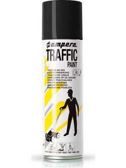 Ampere Traffic Paint Σπρέι Βαφής Μαύρο 650ml