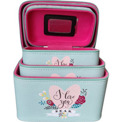 Νεσεσέρ Travel Makeup Box 3 σε 1 - Βαλιτσάκι Ταξιδιού για Καλλυντικά I Love You